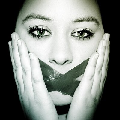 Woman-with-mouth-taped-shut
